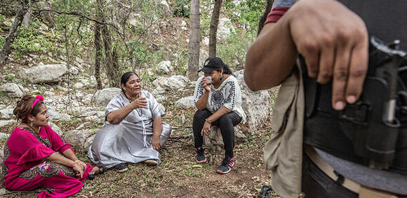 Milieuactivisten in Colombia