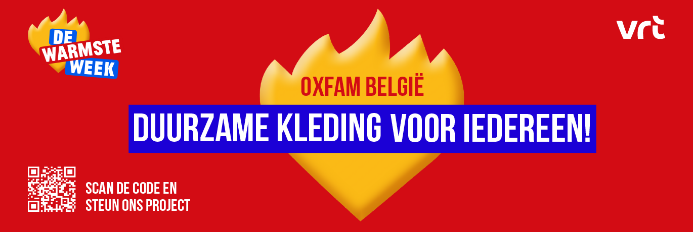 Oxfam doet mee aan De Warmste Week