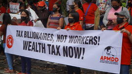 Tax billionaires, not workers!